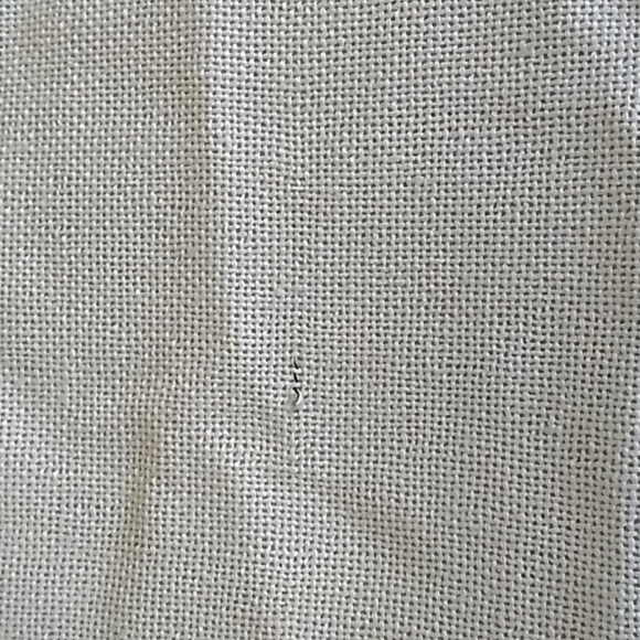 Threshold curtain natural white light filtering with gray trim 2 panels - Picture 5 of 13